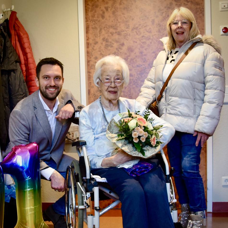 Im Pflegezentrum Am Wiesenhof: Rheinbergerin feierte ihren 101. Geburtstag