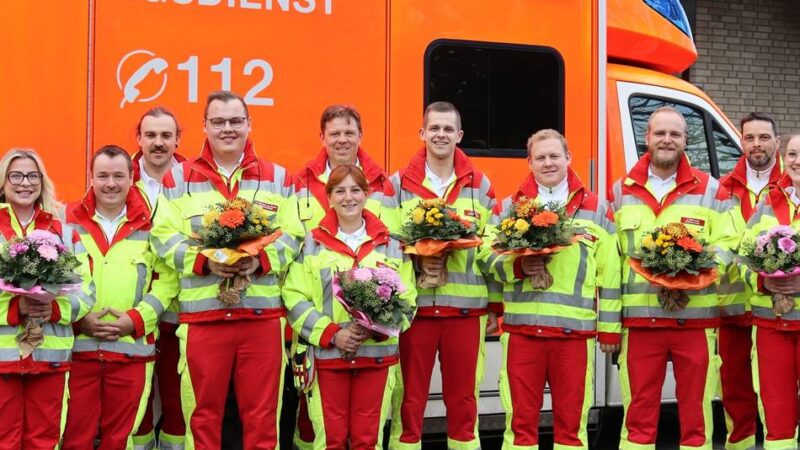 Im Kreis Kleve: Acht erfolgreiche Absolventen für den Rettungsdienst