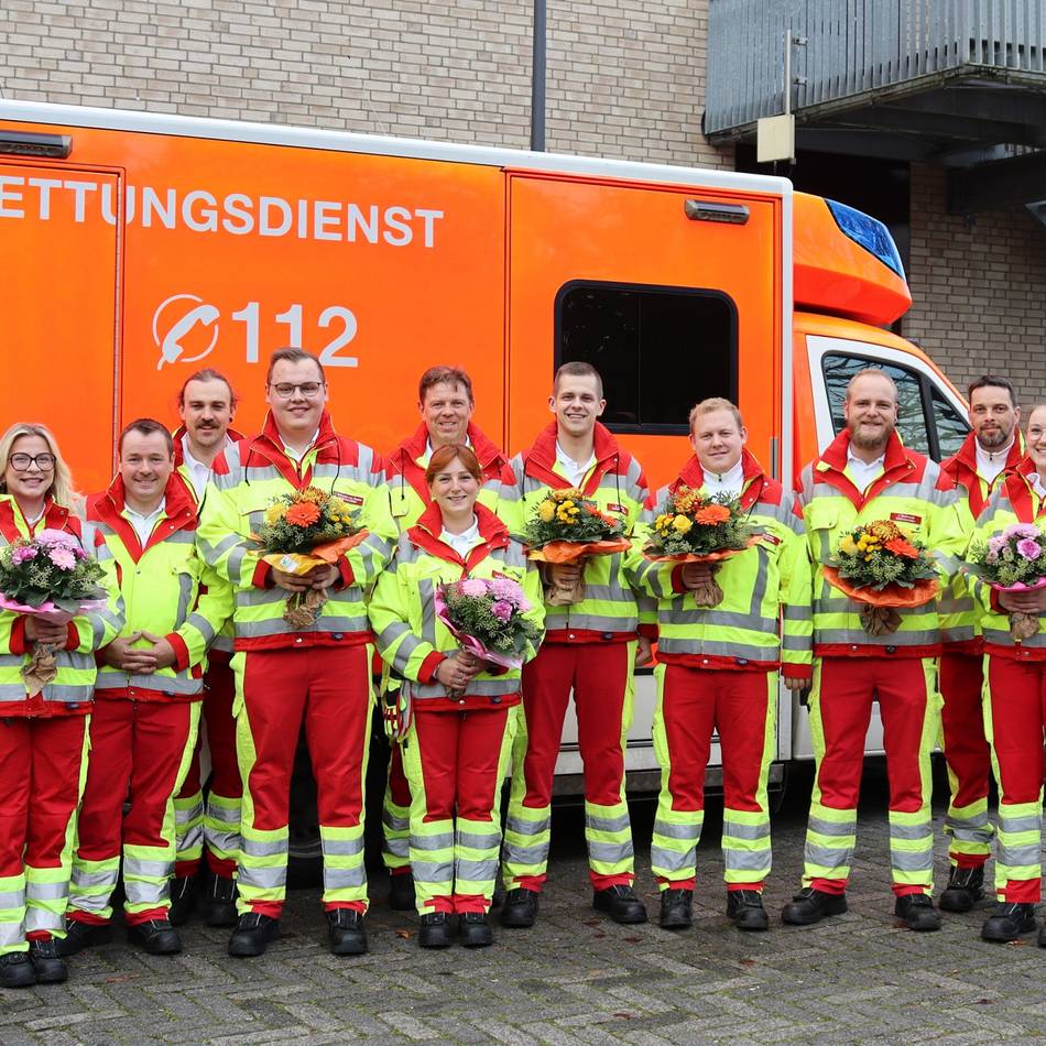 Im Kreis Kleve: Acht erfolgreiche Absolventen für den Rettungsdienst