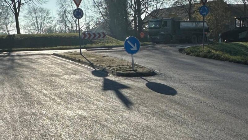 Am Bauernmarkt Lindchen: Wichtiger Kreisverkehr in Uedem ab Samstag wieder befahrbar