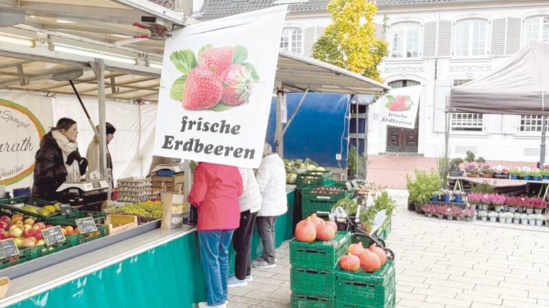 Stadt weist auf neue Anbieter hin: Wochenmarkt in der Rheinberger Innenstadt soll attraktiver werden