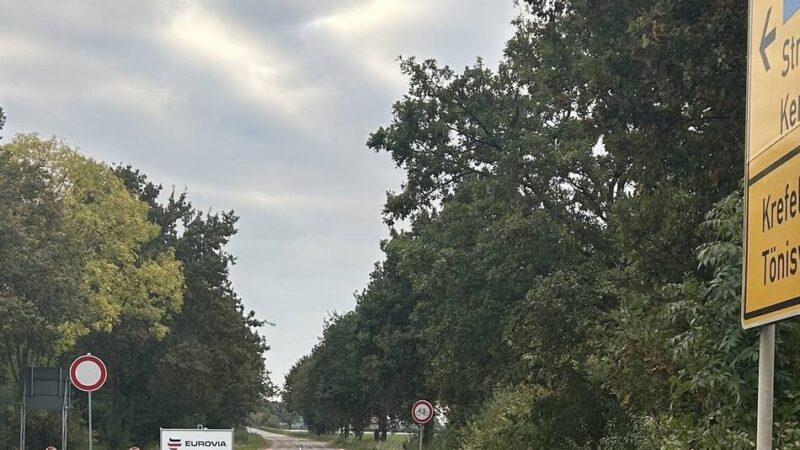 Baustelle in Kempen: Arbeiten am Außenring sollen bald abgeschlossen sein