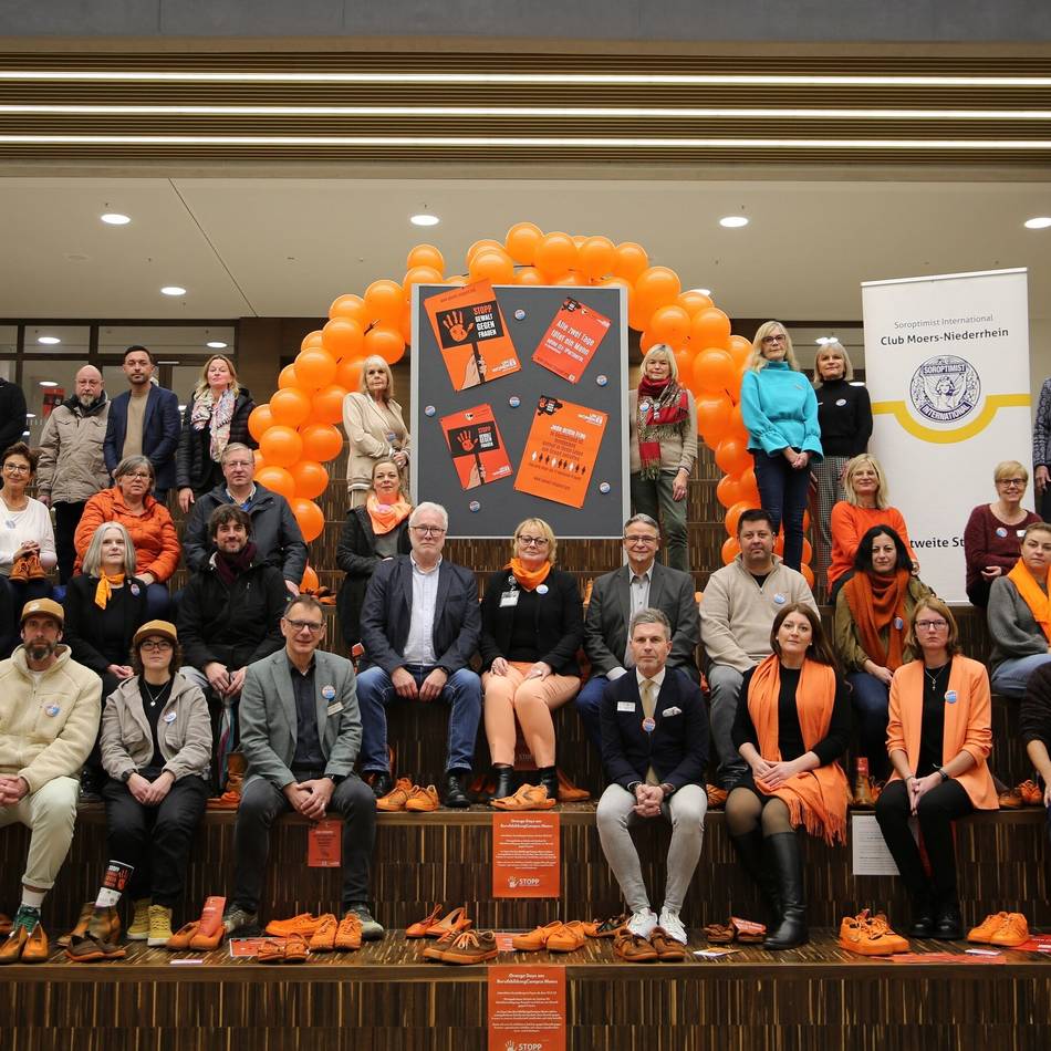 Aktionswoche „Orange Days“: Moers setzt Zeichen gegen Gewalt an Frauen