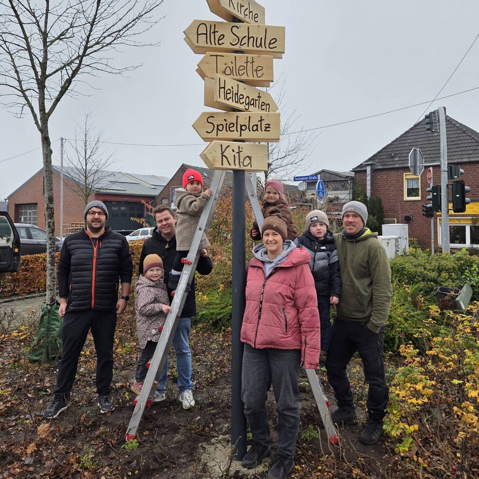 Projekt in der Ortsmitte: Lüllingen bekommt eigenen Wegweiser