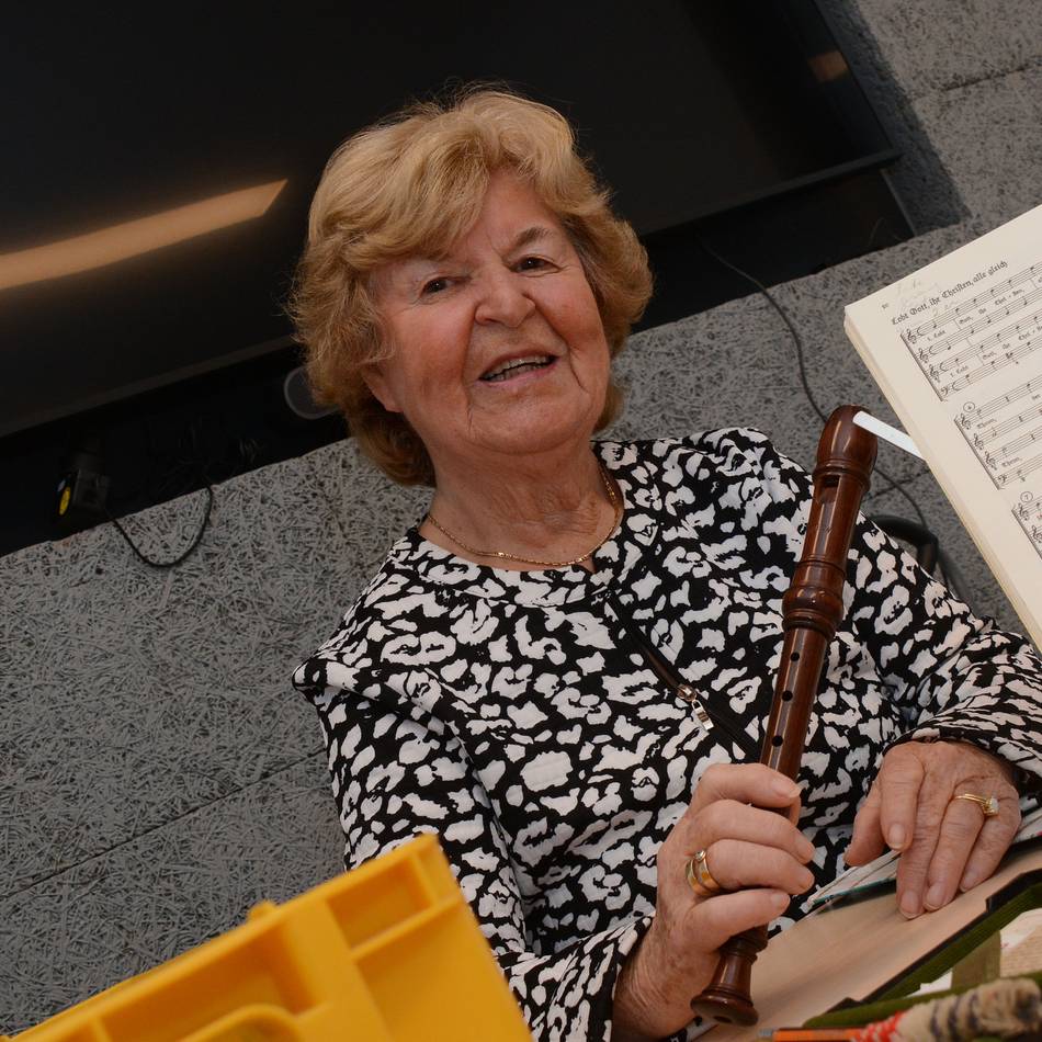 Seit 60 Jahren Dozentin für Flötenspiel in Neuss: „Heute war ein Tag mit Goldrand“