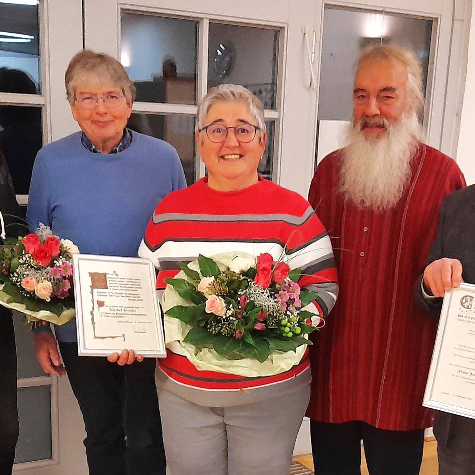 Feierlicher Abend in Kapellen: Ehrungen beim Cäcilienfest des Kirchenchors St. Georg