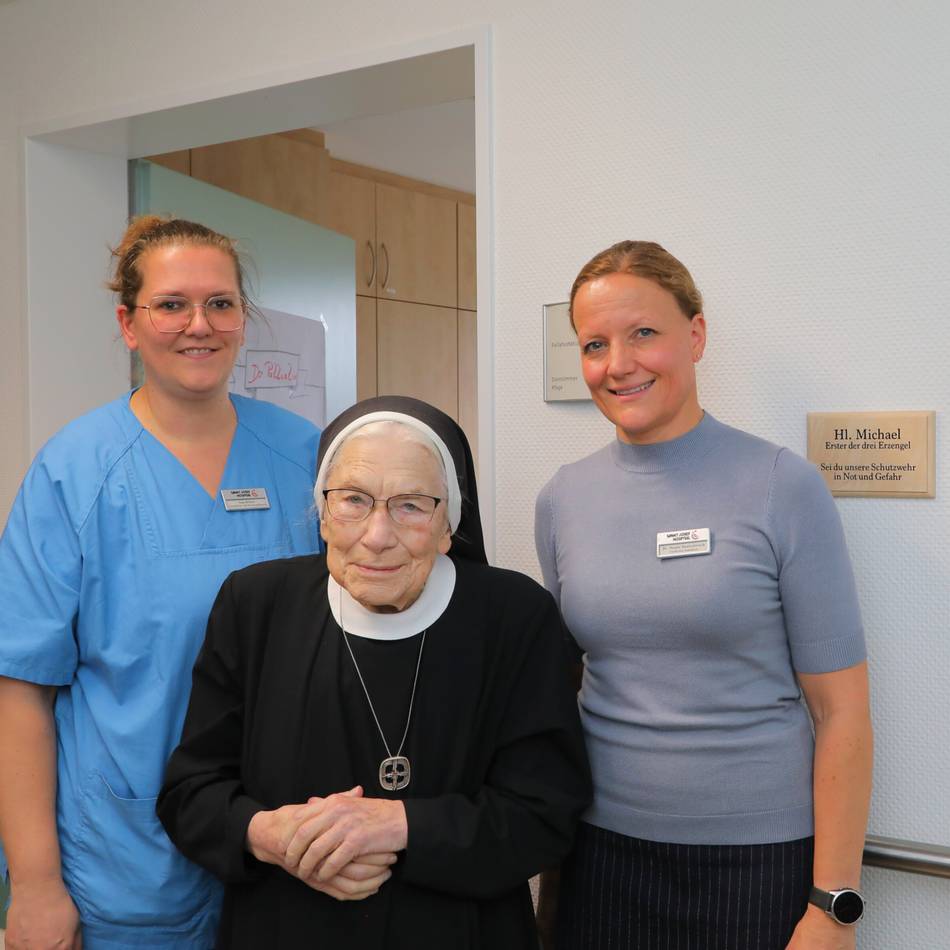 Zu Ehren der langjährigen Oberin: Xantener Krankenhaus benennt Palliativstation nach Schwester Michaela