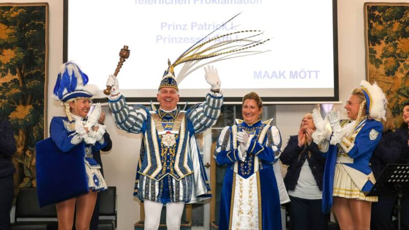 Proklamation in Erkelenz: Patrick I. und Atti I. regieren – „Freude ist unser Auftrag“