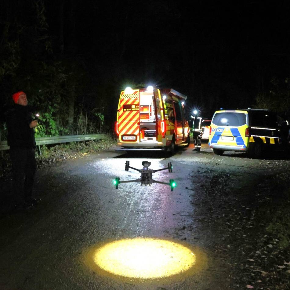 Suchaktion nach mysteriösem Vorfall: Darum kreiste in der Nacht ein Polizei-Hubschrauber über Neurath