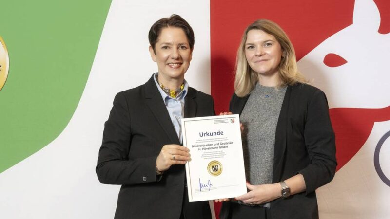 Auszeichnung für Duisburger Unternehmen: Landesehrenpreis für die Getränkegruppe Hövelmann