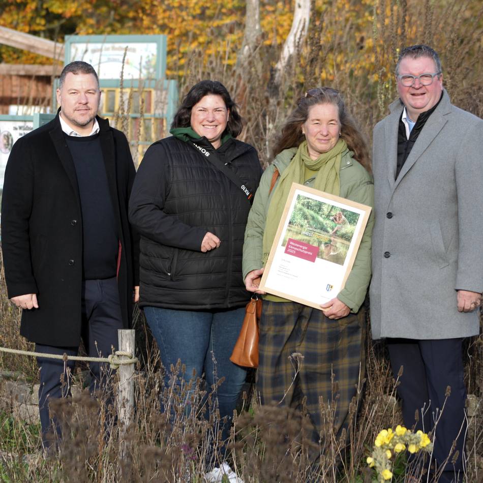 Auszeichnung für Garten im Tierpark: Verein Naturgarten aus Weeze erhält Klimaschutzpreis