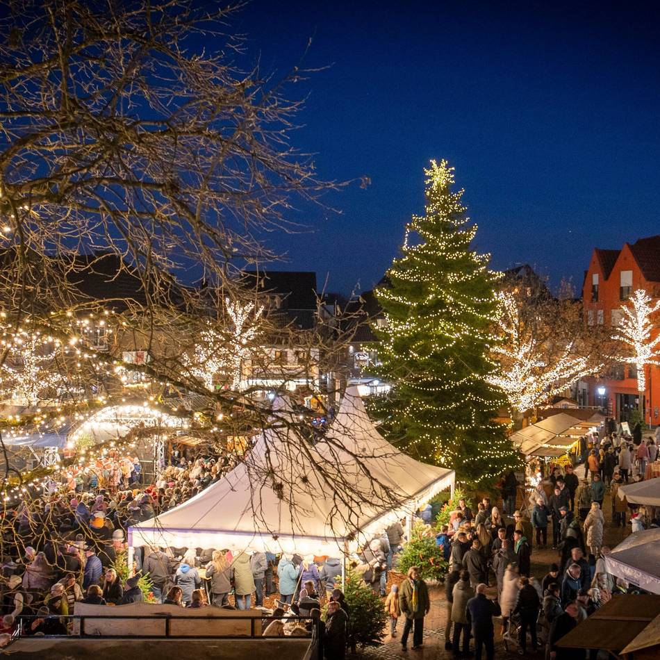 Auf dem Markt: Weihnachtsstimmung mitten in Straelen