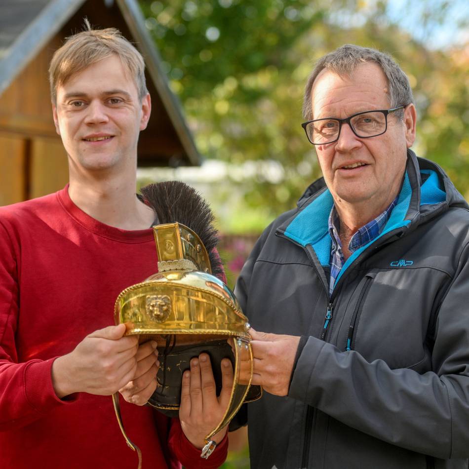 Als St. Martin in St. Hubert unterwegs: Familie teilt Begeisterung fürs Martinsfest