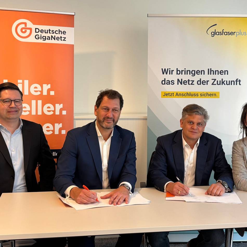 Einigung für Kaarst erzielt: Deutsche Giganetz und GlasfaserPlus unterschreiben Kooperationsvertrag