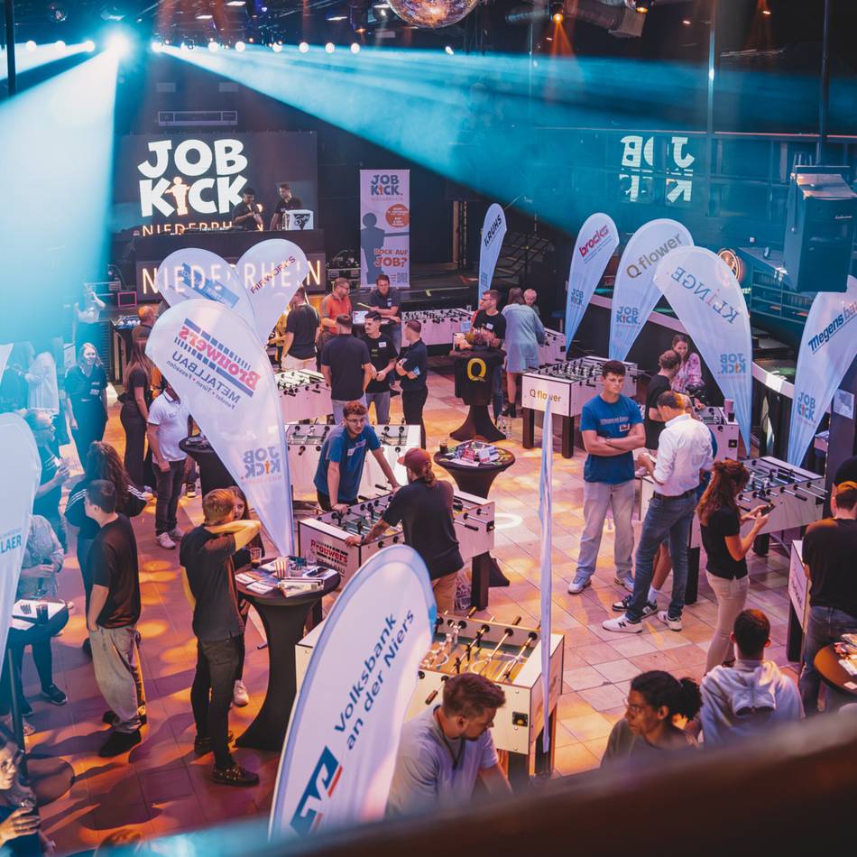 Im Konzert- und Bühnenhaus in Kevelaer: 51 regionale Unternehmen machen beim Jobkick Niederrhein mit