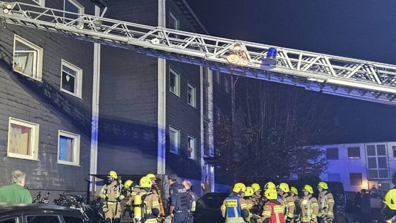 Feuerwehreinsatz in Hückeswagen: Wohnungsbrand am Brunnenweg – drei Bewohner und zwei Katzen gerettet