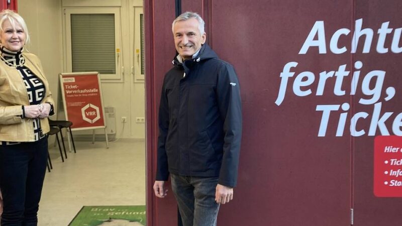 Hauptbahnhof Neuss: Fahrkartenverkauf zieht in einen Container um