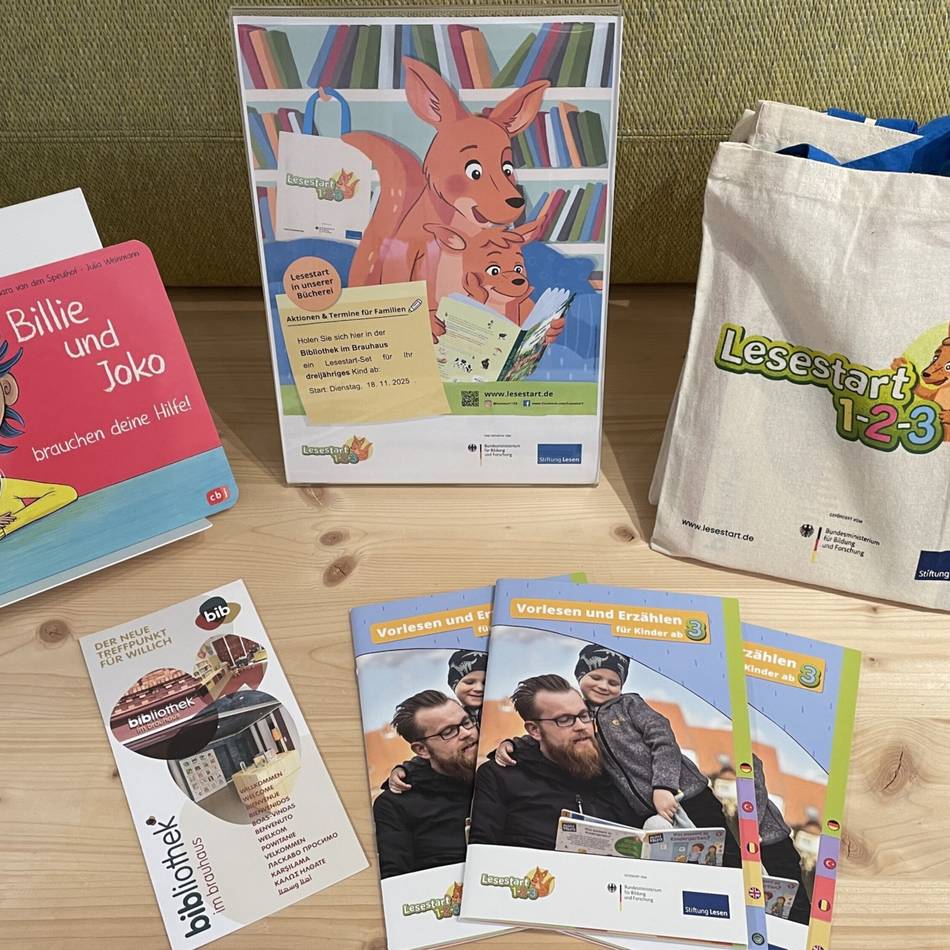 100 Sets in Schiefbahn verfügbar: Bibliothek im Brauhaus fördert den Lesestart