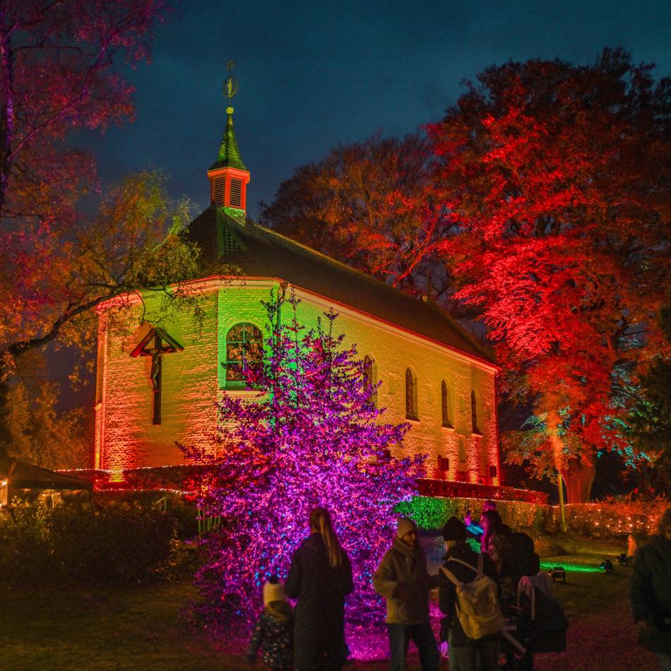 Klein-Jerusalem in Neersen: Märchenhaftes Lichtermeer rund um die Kapelle