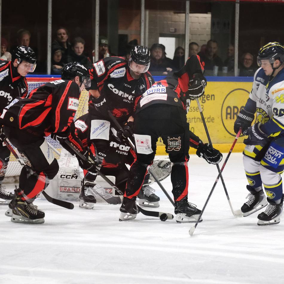 Ratinger Eishockey-Team stößt an seine Grenzen: Bogenlampe leitet erste Saisonniederlage der Ice Aliens ein