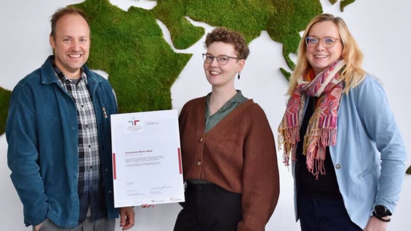 Kontinuierliche Auszeichnung seit 2015: Hochschule Rhein-Waal in Kleve schafft familiengerechte Bedingungen