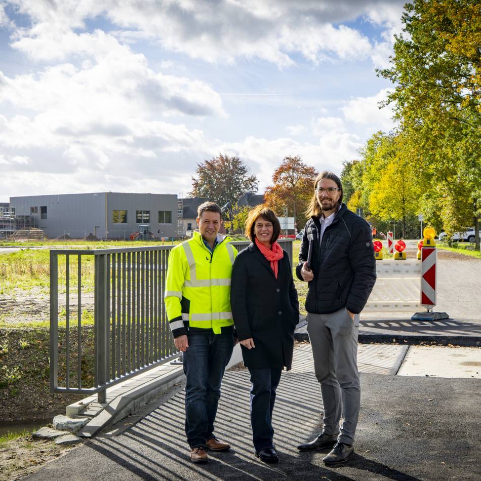 Neubaugebiet in Veert
: Im „Lüßfeld“ haben die ersten Eigentümer mit dem Bau begonnen