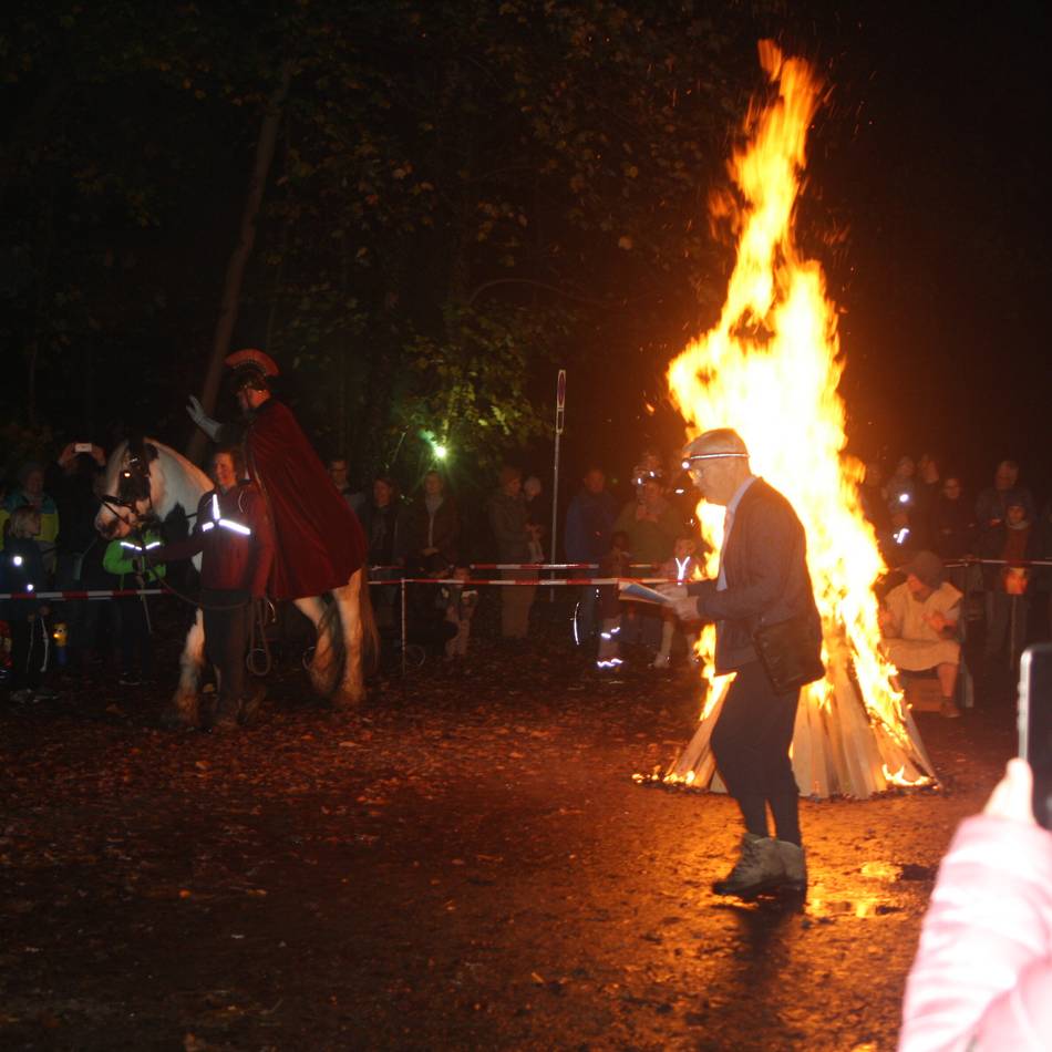 Traditioneller Martinszug am Hülser Berg: Beeindruckendes Lichtermeer beim 99. Zug am Berg