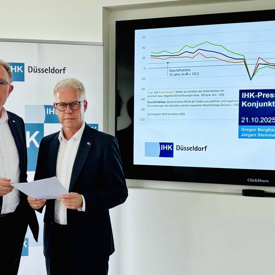 IHK-Konjunkturbarometer: Aussichten für den Niederrhein bleiben schlecht