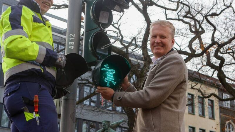 Motivampeln mit Meister Ponzelar: Krefeld hat ein neues Ampelmännchen