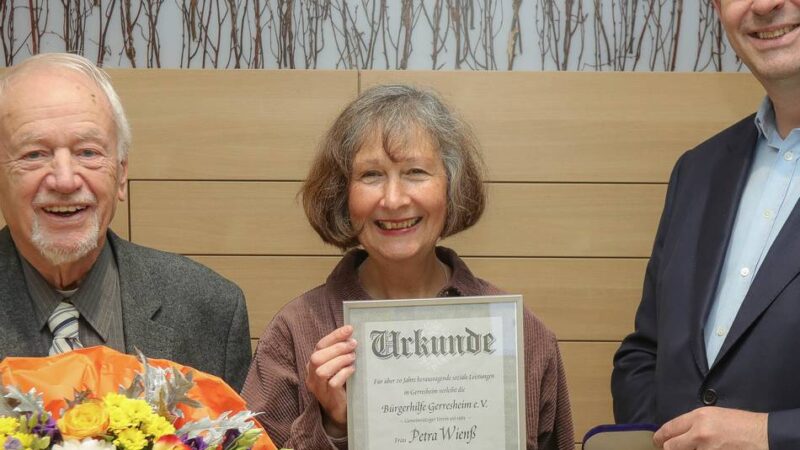 Besondere Auszeichnung: Bürgerhilfe Gerresheim ehrt Petra Wienß