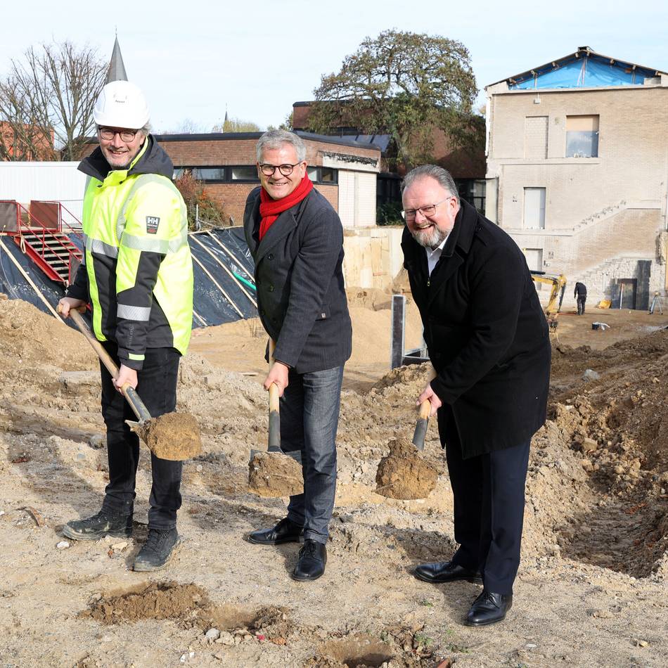 Neubau des Gymnasiums Korschenbroich: Spatenstich zum Großprojekt für 30 Millionen Euro