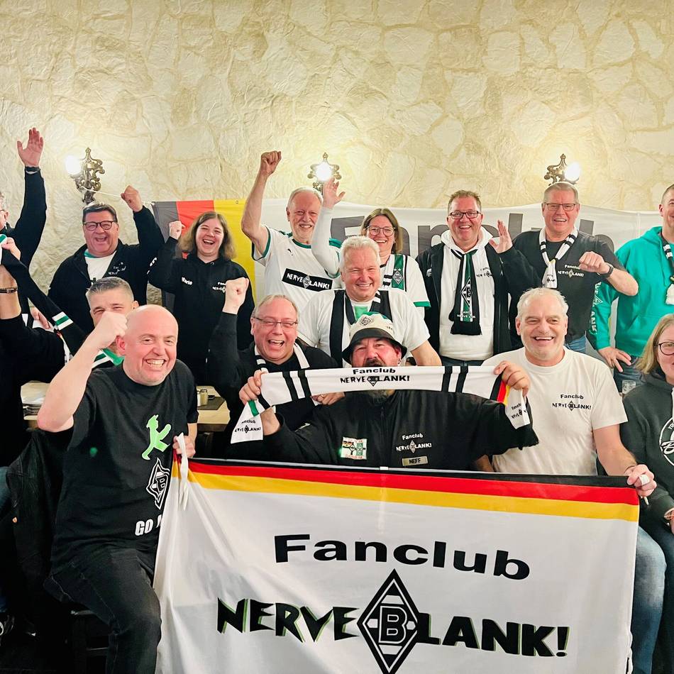 Borussia-Fans in Mönchengladbach: Raute in der Nachbarschaft – Raute im Herzen