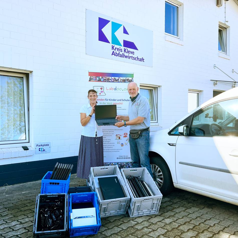 Für die Organisation „Labdoo“: Im Kreis Kleve werden ausgediente Laptops für den guten Zweck gesammelt