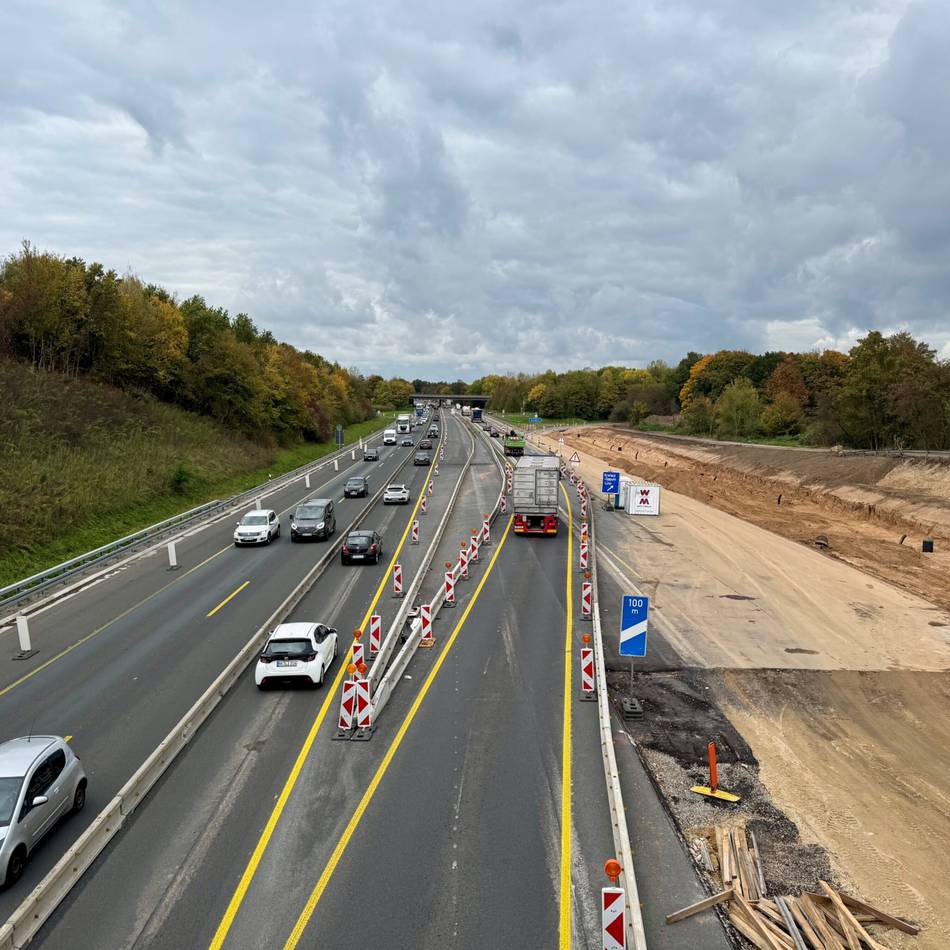 Bauarbeiten auf der A57: Ausfahrt Krefeld-Oppum wird wieder geöffnet
