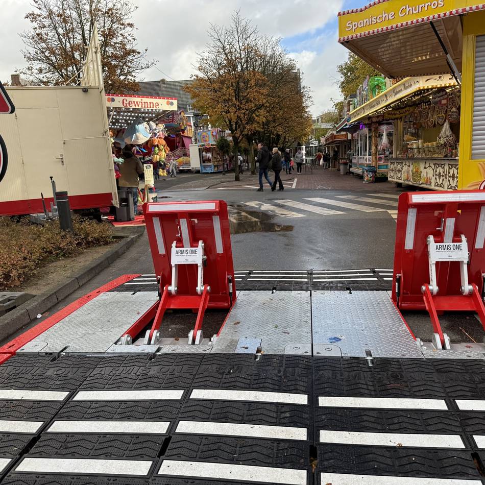Schutz vor Überfahrtaten: Erster Einsatz für die Terrorsperren in Goch