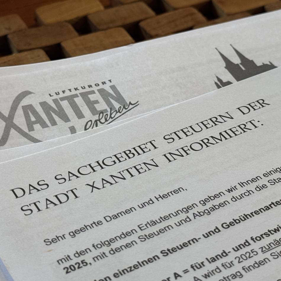 Grundsteuer in Xanten: Mehrere Bürger legen Widerspruch gegen differenzierte Hebesätze ein