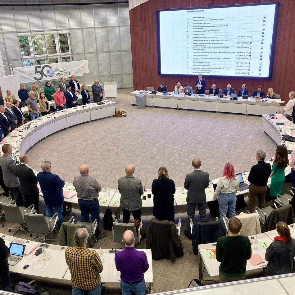 Konstituierende Sitzung des Rates Viersen: Hopps Appell: „Offen reden, ehrlich streiten“