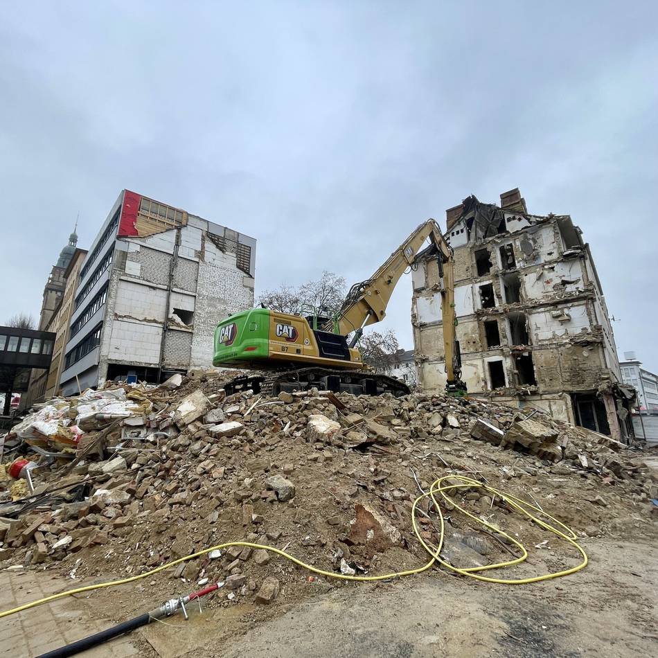 Abriss für Rathaus-Neubau: Plötzlich klafft eine Lücke in der Rheydter Innenstadt