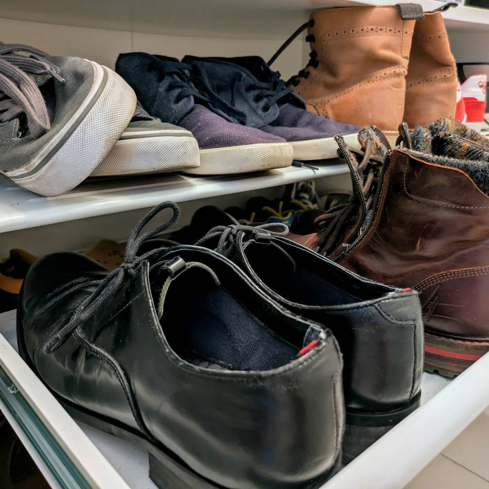 Benefizaktion in Düsseldorf : Kolpingfamilie sammelt Schuhe für einen guten Zweck