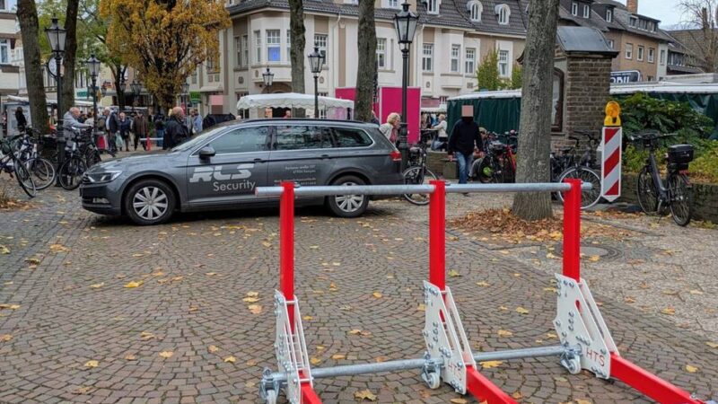 Sicherheit in Kempen: Weniger Personal für neue Zufahrtssperren nötig