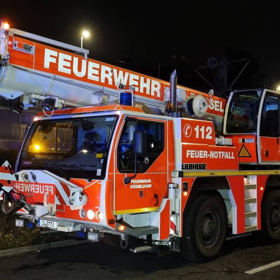 Feuerwehreinsatz in Düsseldorf-Unterrath: Acht Meter hoher Baum stürzt auf die Straße