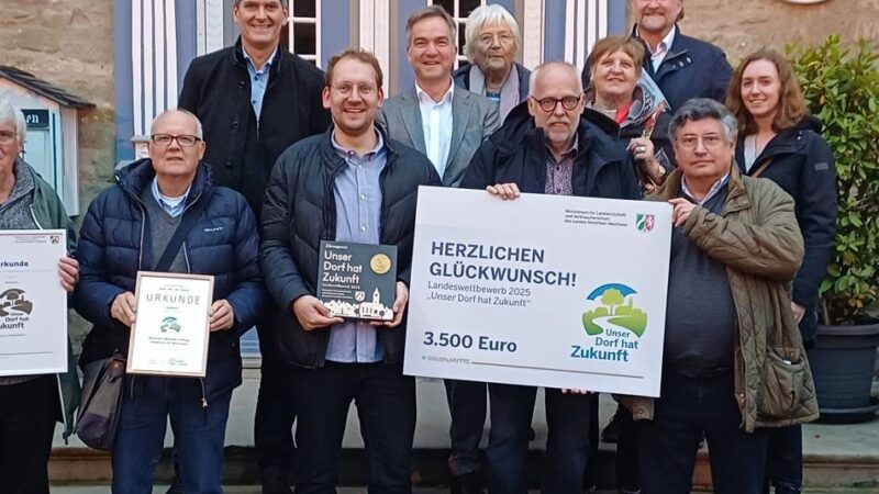 Ehrung beim Wettbewerb „Unser Dorf hat Zukunft“: Ministerin zeichnet Boisheim als Golddorf aus