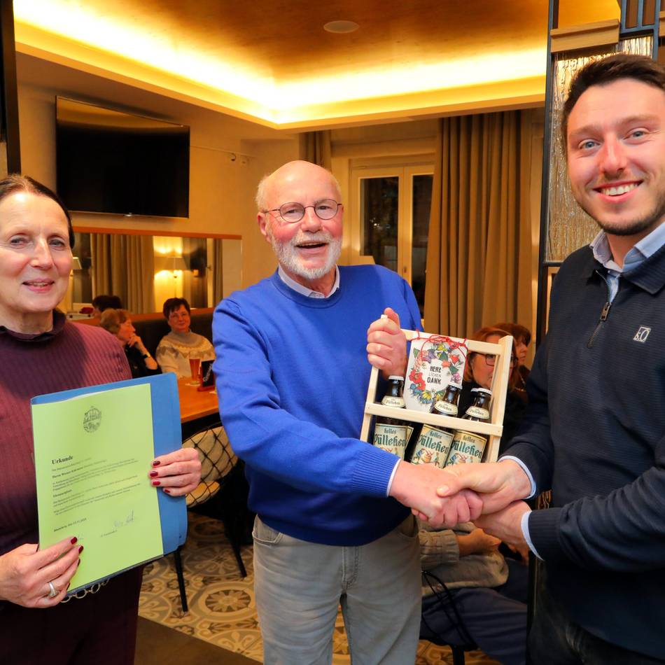 Rheinberger Stadtgeschichte: Werner Kehrmann zum Ehrenmitglied des Heimatvereins ernannt