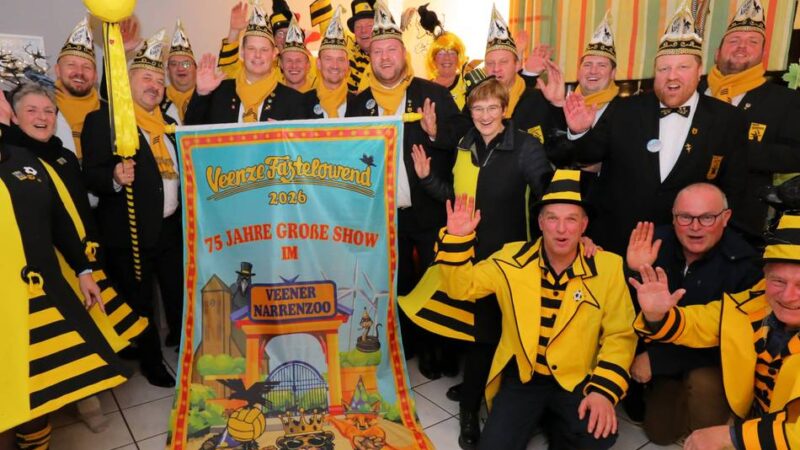 Karnevalseröffnung in Alpen-Veen: Veenze Kräje feiern 75 Jahre Elferrat