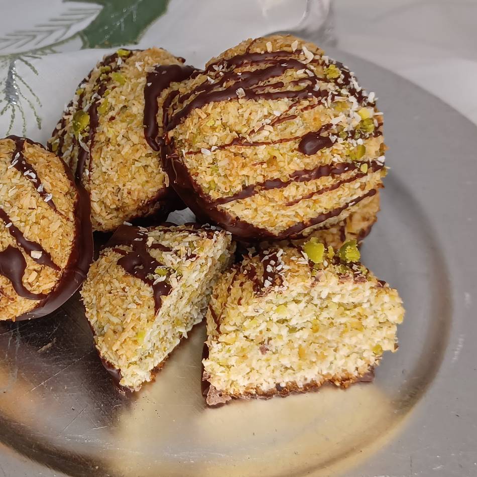 Kolumne Backen wir’s an!: Pistazien-Kokosmakronen – so gelingt die süße Leckerei