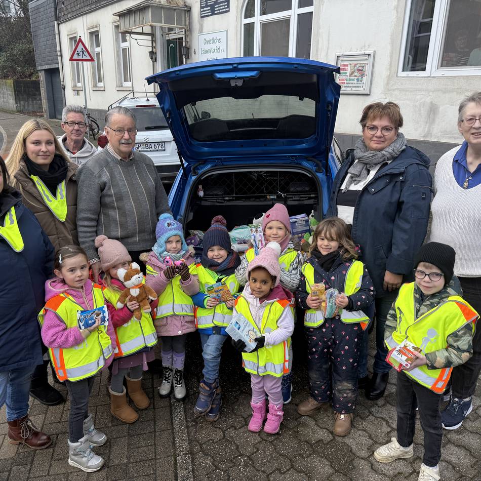 Katholisches Familienzentrum St. Mariä Himmelfahrt in Hückeswagen: Kita-Kinder spenden für die Islandtafel