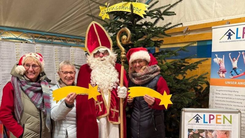 Hinter jeder Sternschnuppe steht ein Kinderwunsch: Sternschnuppenaktion in Alpen startet am ersten Adventswochenende