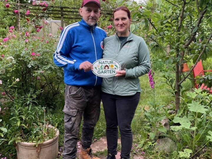 Neusser Anlage erhält Plakette „Natur im Garten“: Was nicht stört, darf bleiben – eine „ausgezeichnete“ Gartenphilosophie
