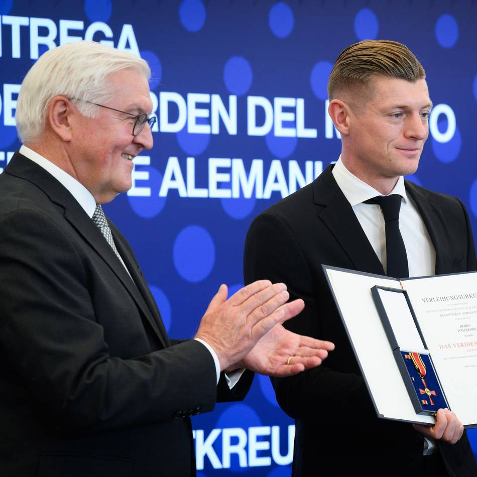 Ex-Nationalspieler: Toni Kroos mit Bundesverdienstkreuz geehrt