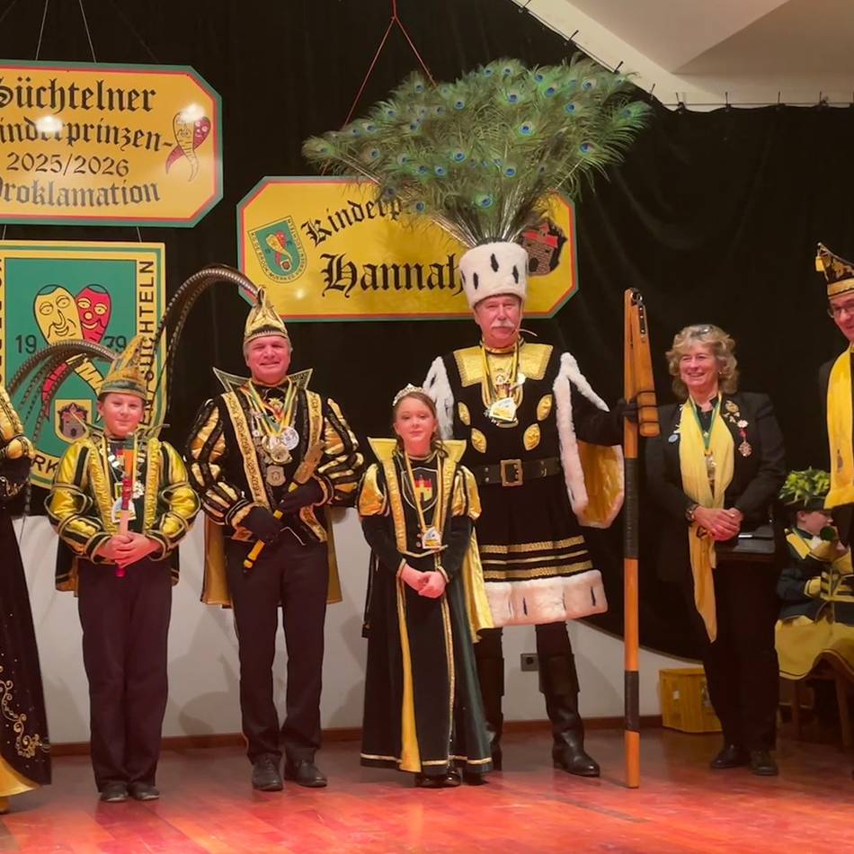 Proklamation des Kinderprinzenpaares: Jonas II. und Hannah II. regieren die jungen Süchtelner